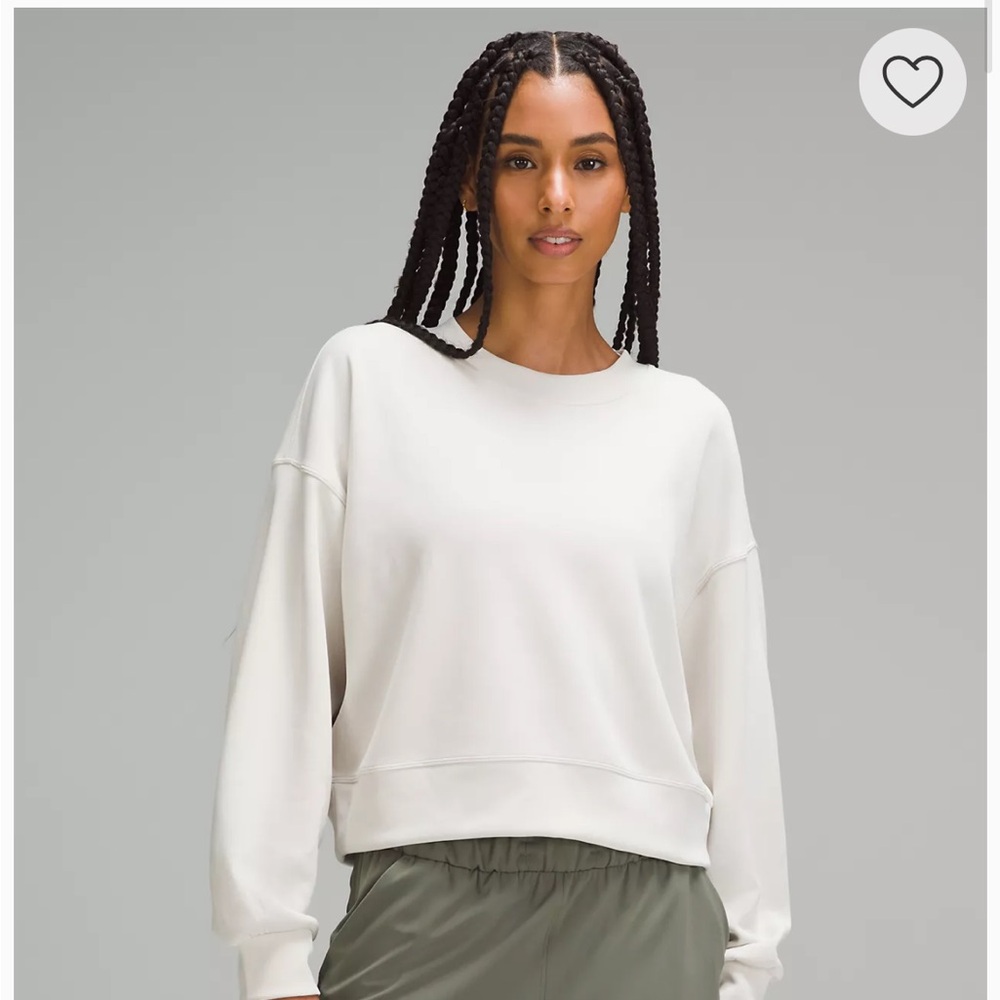 Lululemon Softstreme Perfectly Oversized Cropped Crew - Picture 1 of 12